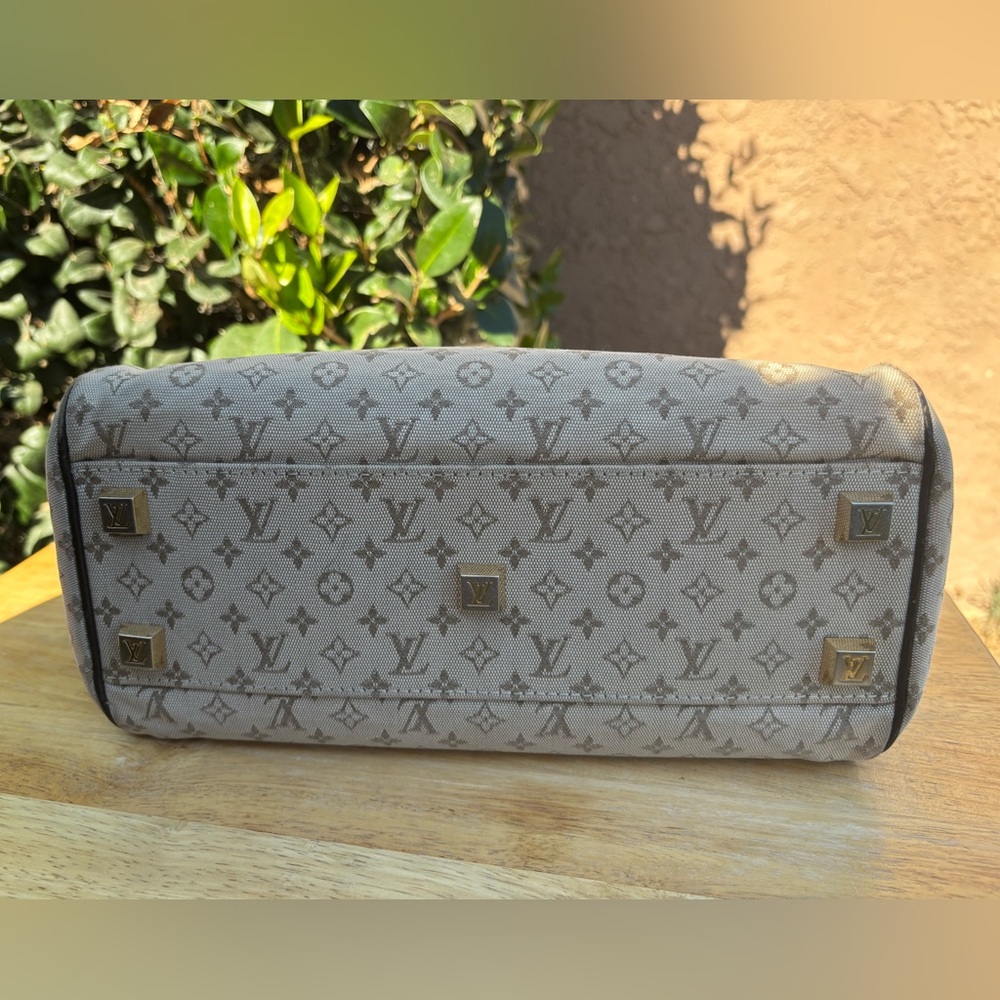 Louis Vuitton Mini Lin Josephine Monogram Cream/Brown Canvas & Leather Satchel - Picture 9 of 16